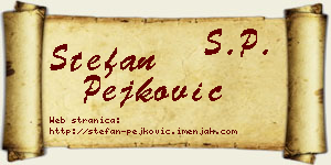 Stefan Pejković vizit kartica